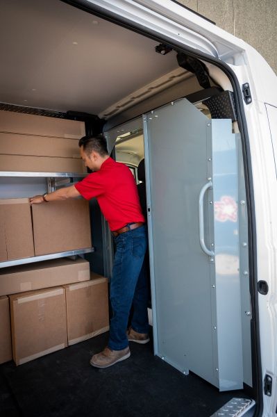 Modular Sliding Partitions | American Van Equipment